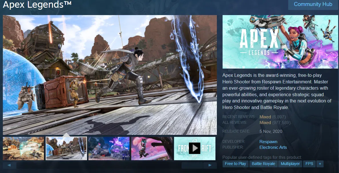 5.Apex Legends